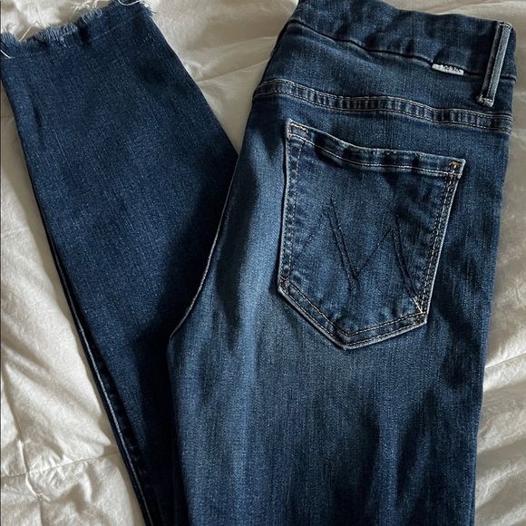 MOTHER High Waisted Looker Ankle Jeans - Picture 1 of 2